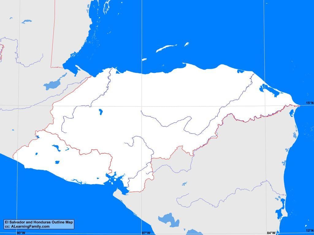 Гондурас порожній карті
