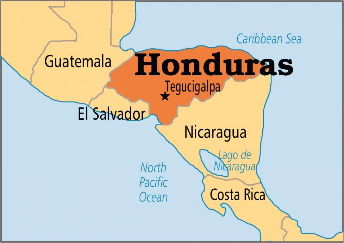 Гондурас карта столиці