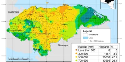 Карта Гондурасу клімату