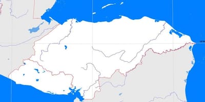Гондурас порожній карті