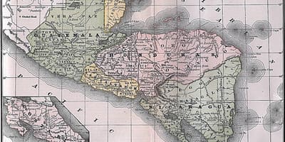 Карта британський Гондурас