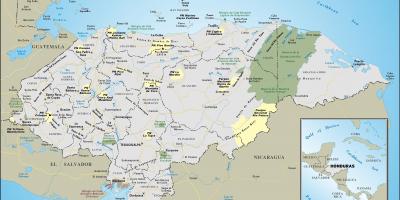 Карта Гондурасу 