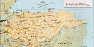 Затока острова роатан Гондурас карті